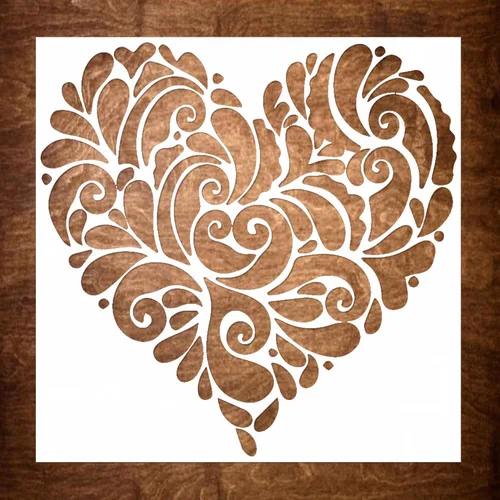 Vista 15 de DLY LIFESTYLE Plantilla Boho – Flores pequeñas – 7 x 7 pulgadas – Arte y manualidades – Lienzo, papel, tela, paredes, muebles