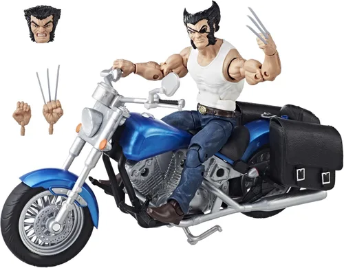 Vista 2 de Marvel Legends Series Wolverine de 6 pulgadas y Motocicleta