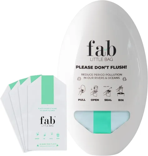 Vista 8 de Fab Little Bag Sostenedor de bolsas desechables de higiene femenina para tampones y toallas sanitarias, dispensador de productos de cuidado femenino
