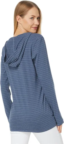 Vista 2 de Life is Good Long Sleeve Crusher-Lite Striped Hooded Tee