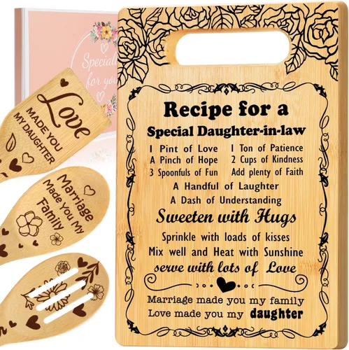 Vista 12 de Regalos para tía de sobrina sobrino, juego único de tabla de cortar, regalos de cumpleaños para tía mejor tía, ideas de regalo de Navidad, día