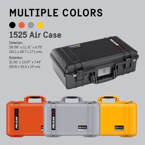 Vista 11 de Pelican Air 1525 - Funda con separadores acolchados, color negro