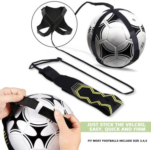 Vista 3 de Entrenador de patada de fútbol ajustable, Equipo elástico de pelota de fútbol, Entrenador de asistencia de fútbol Cinturón deportivo Herramienta