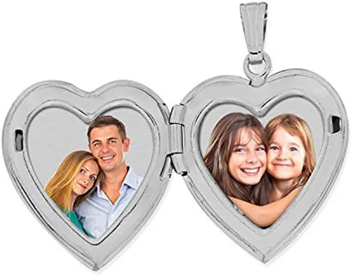 Vista 3 de Plata de Ley "Will you marry me" Sweetheart medallón34inch X 34inch