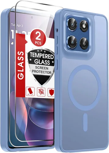 Vista 370 de LeYi Funda para teléfono Samsung-S23: protector de pantalla e imán MagSafe Púrpura