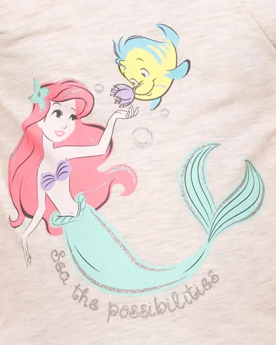 Vista 5 de Disney One Size Princess Ariel Tshirt 2 Pack Gift Set-Short Sleeve Girls Dresses