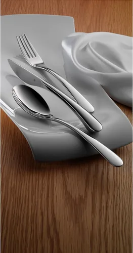 Vista 11 de WMF Corio Cromargan - Juego de cubiertos para 6 personas, color plateado, 30 piezas