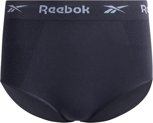 Vista 5 de Reebok Ropa interior para mujer - Bragas de cintura alta sin costuras (paquete de 5)