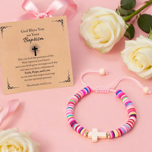 Vista 61 de Regalos navideños para niños, niñas adolescentes, mujeres, linda pulsera de cruz para niñas, regalos de Navidad cristianos para mujeres, ideas