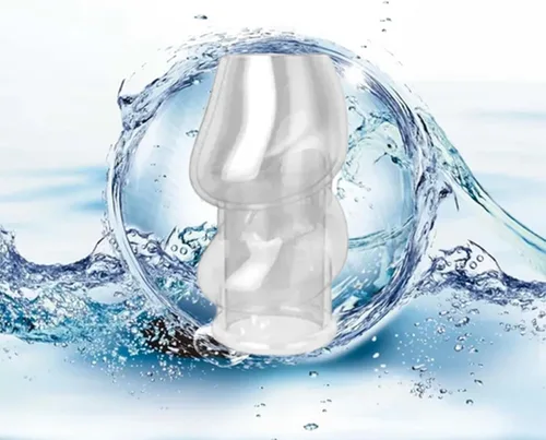 Vista 6 de Anillo de pene reutilizable para hombre, suave, extensor, extensor, eyaculación retardada, de larga duración, más fuerte, elástico, realista