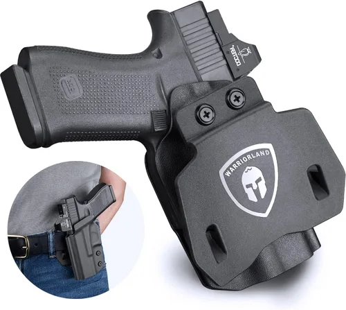 Vista 14 de WARRIORLAND Funda OWB Kydex con corte óptico, ajuste seleccionado para Glock 17/19/19X/43/43X MOS, sin riel 1911, Hellcat/Hellcat Pro, Taurus