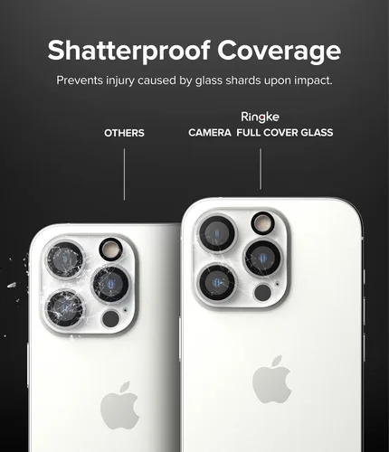 Vista 8 de Ringke Paquete de 3 lentes de cámara compatibles con iPhone 14 Pro Max y iPhone 14 Pro, vidrio templado