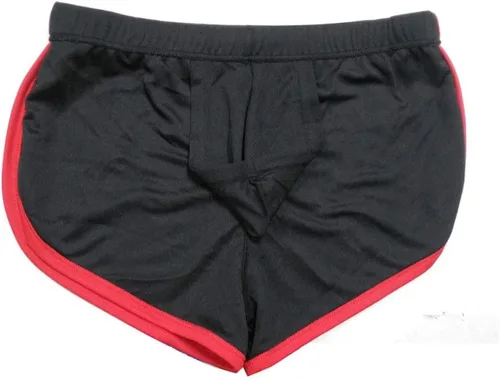Vista 2 de Pantalones cortos deportivos para hombre, sexy, con bolsa incorporada, para correr, culturismo, entrenamiento, gimnasio