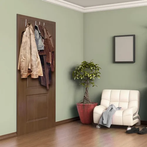 Vista 6 de ganchos para encima de la puerta, reversibles, diseñados para los dos anchos de puerta más populares (4 unidades)