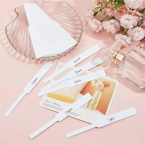 Vista 4 de Disposable Perfume Test Strips 400Pcs Perfume Test Strips Rectangle Paper White Small Try Incense for Testing Scents