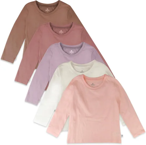 Vista 9 de HonestBaby - Camiseta de manga larga de algodón orgánico unisex para bebé, paquete múltiple gris ombre