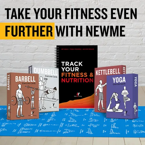 Vista 9 de NewMe Fitness Tarjetas de entrenamiento de peso corporal, baraja de instrucciones de fitness para mujeres y hombres, guía de fitness