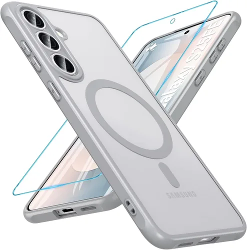 Vista 53 de OWKEY Funda magnética para Samsung Galaxy S23 de 6.1 pulgadas, para Magsafe con protector de pantalla, protección de grado militar, a prueba