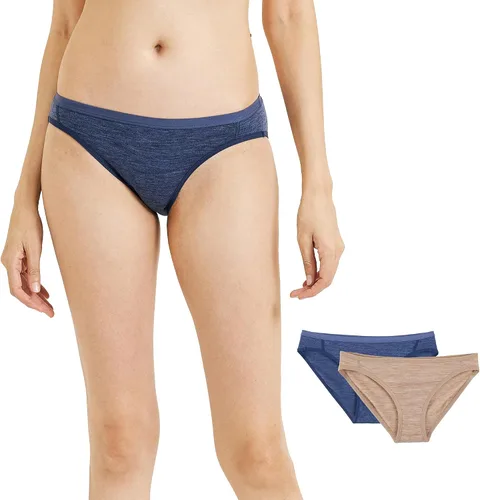 Vista 7 de METARINO - Bragas deportivas de lana merina suave para mujer Negro