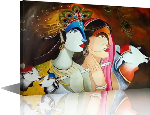 Vista 9 de Lienzo decorativo de pared para sala de estar, cuadros de dios hindúes, obras de arte modernas, decoración giclée, pósteres e impresiones de madera