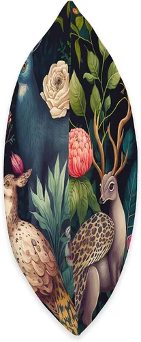 Vista 2 de DAG Fauna Art & Dark Academia Clothing - Almohada (16 x 16 pulgadas), multicolor