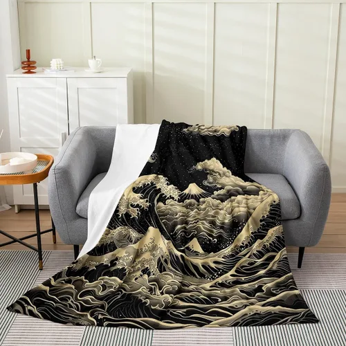 Vista 31 de Erosebridal Sketch Tree Flannel Blanket 40x50 Inch Vintage Farmhouse Fleece Blanket Grey Minimalist Mid Century Fuzzy Plush Throw French Country