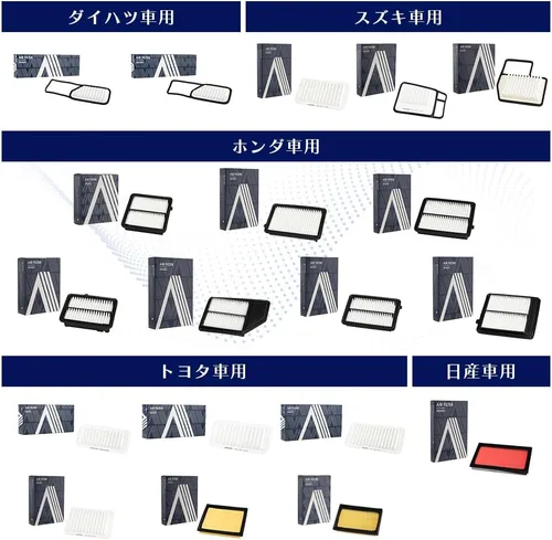 Vista 6 de AISIN ARFH-9003 - Filtro de aire para autos Honda Fit Freed Spike compatible con número de modelo 17220-RB0-000, color blanco