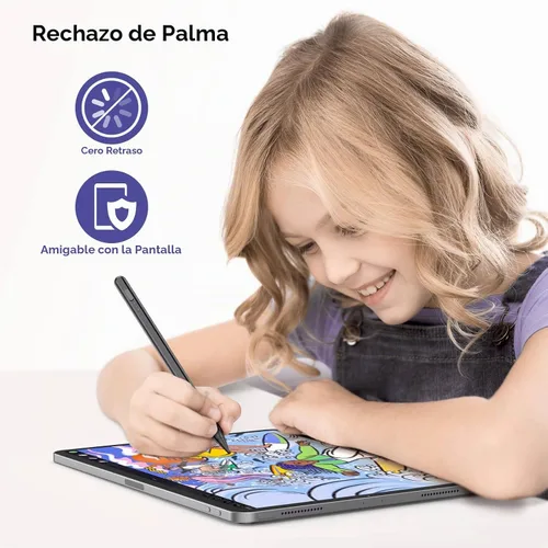 Vista 5 de DEGGE Lápiz capacitivo para iPad 2018-2025, Carga rápida de 15 minutos para Apple Pencil, Reconocimiento de palma, Compatible con iPad A16 Negro