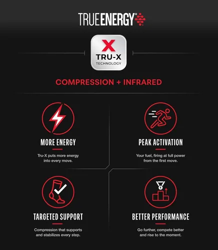 Vista 4 de True Energy Men's Crew Socks with TRU-X Technology, Athletic Basketball Socks with Cushioned Comfort and Support, 3 Pairs