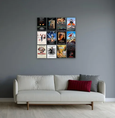 Vista 3 de ArtDirect GalleryPack - Arte de pared – 12 pósteres de película sin marco de 8 x 12 pulgadas de 1983, decoración coleccionable para el hogar u