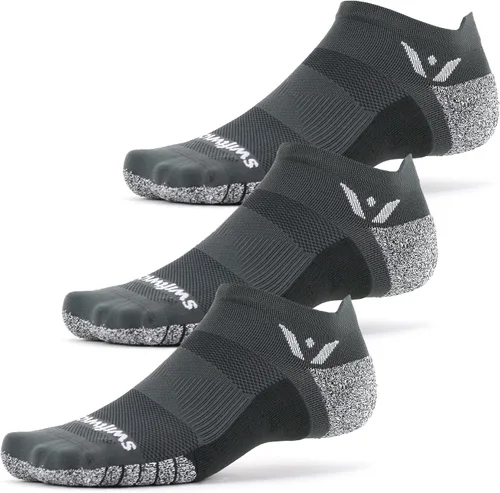 Vista 11 de Swiftwick - Calcetines antideslizantes para correr FLITE XT invisibles, calcetines de golf, máxima estabilidad Negro