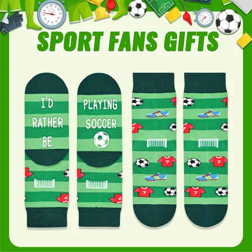 Vista 3 de HAPPYPOP Sports Gifts for Kids - Soccer Baseball Basketball Hockey Volleyball Socks