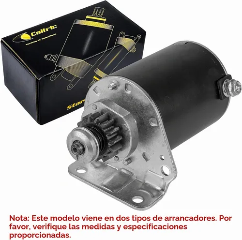 Vista 4 de Caltric Motor de arranque compatible con John Deere E120 E130 E140 E150 E160 E170 MIA13038 / engranaje de acero de 15 dientes