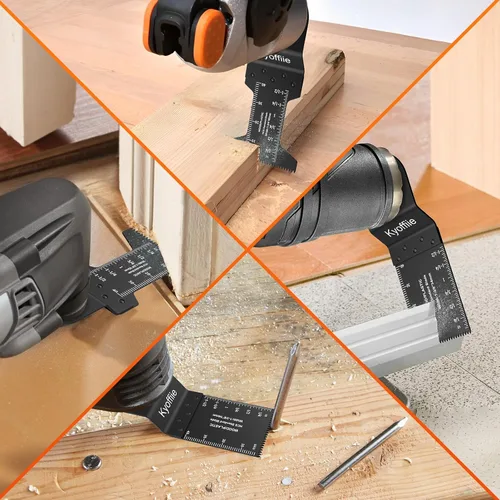 Vista 6 de 100 cuchillas oscilantes para herramientas, cuchillas multiherramienta de liberación rápida para madera y plástico, compatibles con Milwaukee