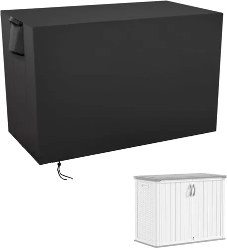 Vista 10 de Cubierta de Caja de Almacenamiento Exterior, Cubierta Impermeable de Resina para Contenedor de Almacenamiento, Cubiertas de Caja de Cubierta