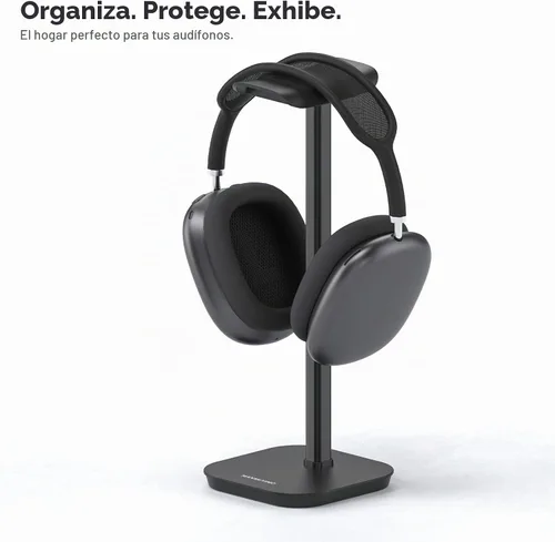 Vista 6 de Soporte para Auriculares, Soporte para Auriculares de Escritorio con Base Pesada, Soporte de Escritorio para Auriculares de Aluminio para Gaming