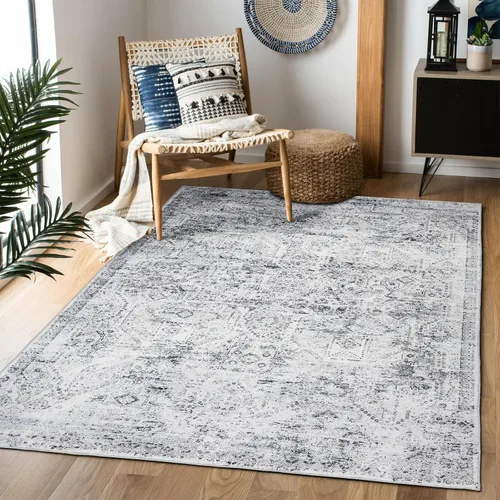 Vista 24 de Alfombra de área de 5 x 7, alfombra bohemia vintage, ultra suave, de pelo bajo, lavable, antideslizante, resistente a las manchas, alfombra impresa