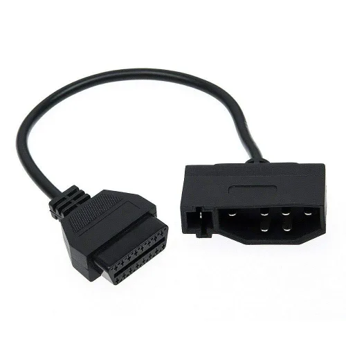 Vista 19 de cable de escaneo de diagnóstico OBD2 de 16 pines a 38 pines compatible con camiones Iveco