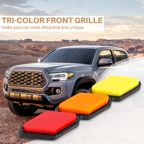 Vista 7 de Emblema de rejilla frontal tricolor para 4Runner