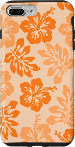 Vista 12 de Orange Hibiscus Y2K Tropical Floral Hawaiian Flowers Pattern Case for iPhone 17