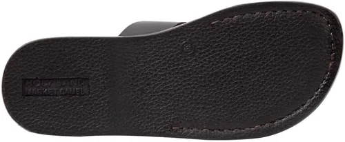 Vista 4 de Holy Land Market Sandalias bíblicas unisex de cuero genuino para adultosniñoschanclaschanclaspantuflas (Jesús - Yashua) Belén estilo negro