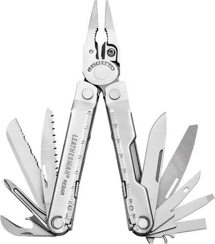 Vista 9 de LEATHERMAN, Multiherramienta Rebar con cortadores de alambre reemplazables de primera calidad y sierra, arándano jaspeado
