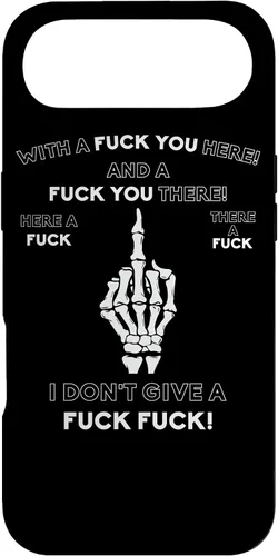 Vista 27 de Skeleton Middle Finger F You Pun Adult Humor Novelty Gifts Case for iPhone 17