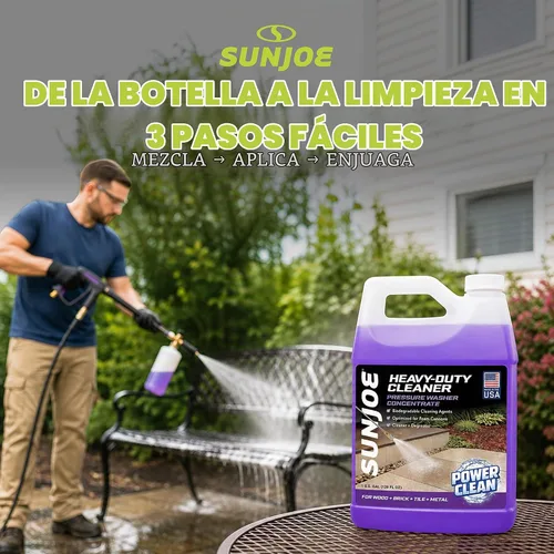 Vista 5 de Sun Joe SPX-APC1G, limpiador a presión multipropósito + desengrasante, 1 galón