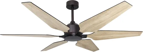 Vista 2 de Optum Wifi - Ventilador de techo inteligente de bronce aceitado para interiores y exteriores de 60 pulgadas con control remoto