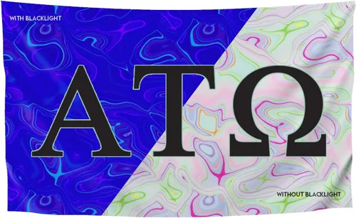 Vista 26 de Greek Club Sorority & Fraternity - Bandera de luz negra, 3 pies x 5 pies, licencia oficial, tapiz, exhibición, poliéster, pancarta de letras, CHI