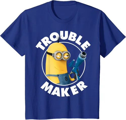 Vista 58 de Despicable Me Minions Kevin Fabricante de Problemas Gráfico Camiseta Negro