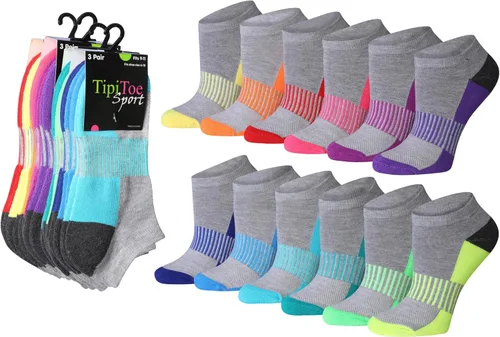 Vista 29 de Tipi Toe Women’s 12 Pack Cushioned Low Cut Socks – Breathable, Moisture-Wicking Athletic Comfort for Running & Daily Wear