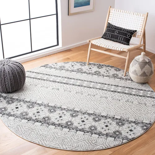 Vista 49 de SAFAVIEH Madison Collection - Alfombra decorativa de 2 pies 3 pulgadas x 4 pies, color carbón y gris, diseño bohemio chic, no desprende pelusa