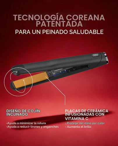 Vista 4 de GLAMPALM Clásico vibratorio de 1" totalmente cerámico Plancha de pelo